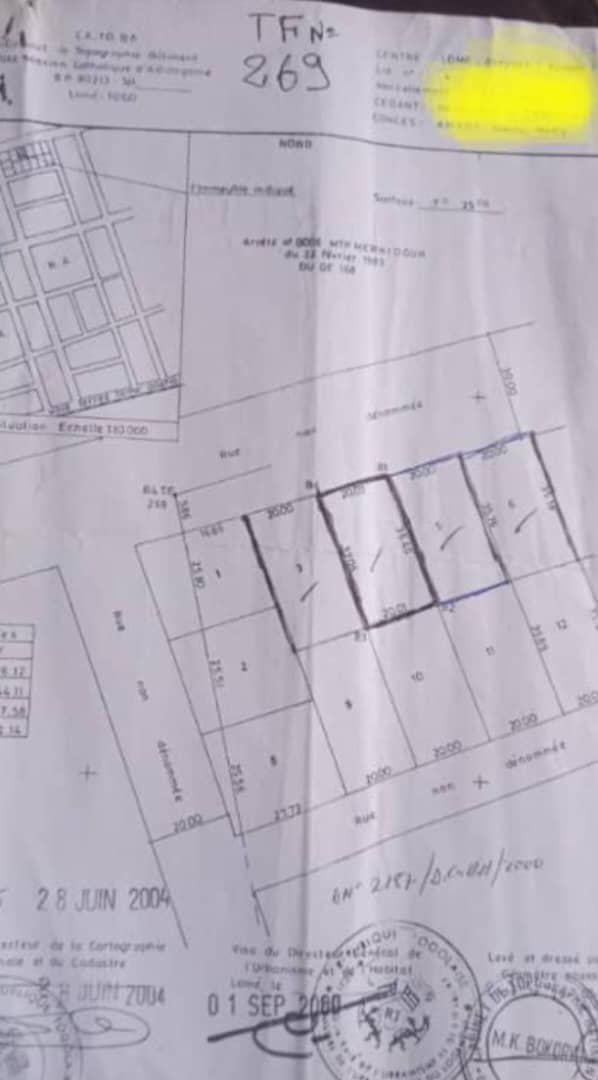 Terrain de 4 lots en vente en bordure de la déviation à Avépozo – 30 millions FCFA le lot