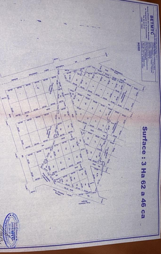 Terrain en vente à Togoville Boko Kopé – 2 500 000 FCFA le lot