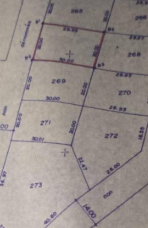 1/2 lot (300 m²) en vente en bordure de goudron à Adidoadin – 22 millions FCFA