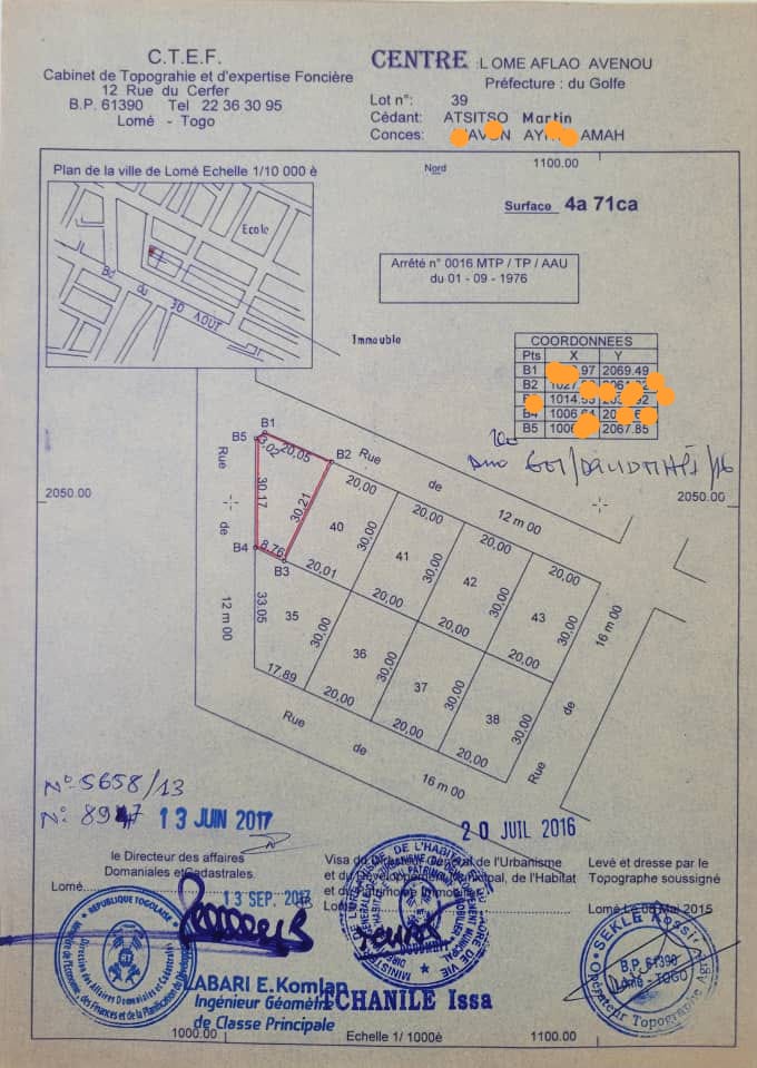 Villa 3 chambres en vente en angle de rue à Adidogomé Avenou – 45 millions FCFA