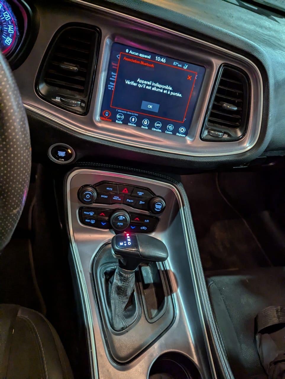DODGE CHALLENGER 2019/2020 – V6 BITURBO, FULL OPTIONS, INTÉRIEUR CUIR & ALCANTARA, SPORTIVE & PUISSANTE
