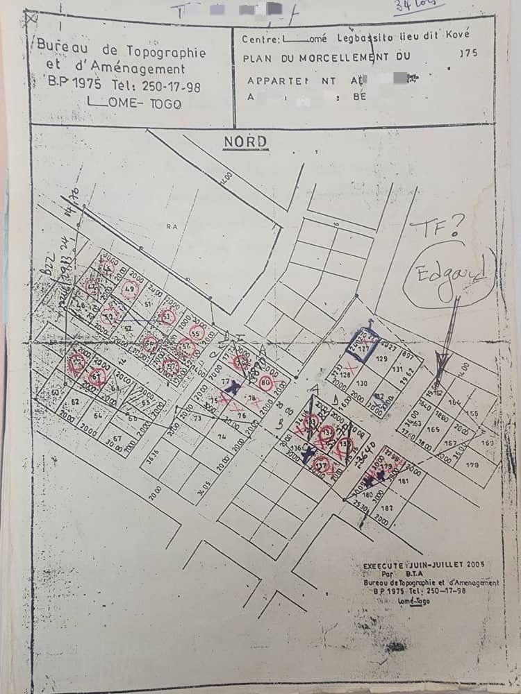 Terrain à vendre à Agoè – 30 Millions FCFA