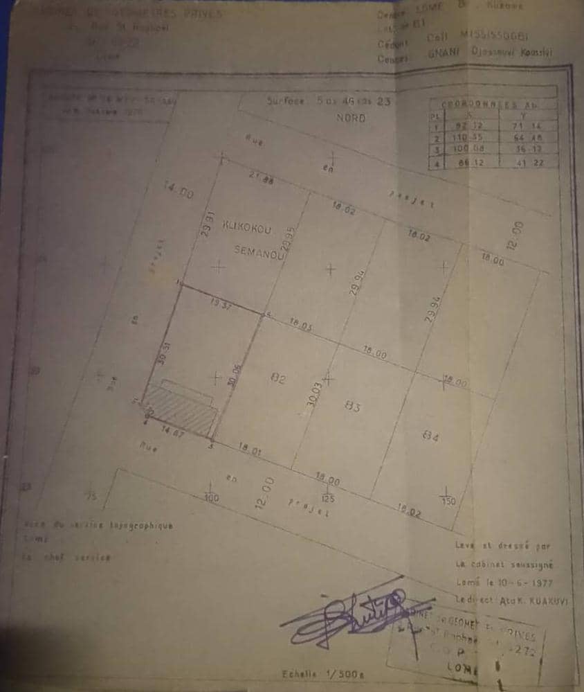 Terrain à vendre à Klikamé – 80 Millions FCFA