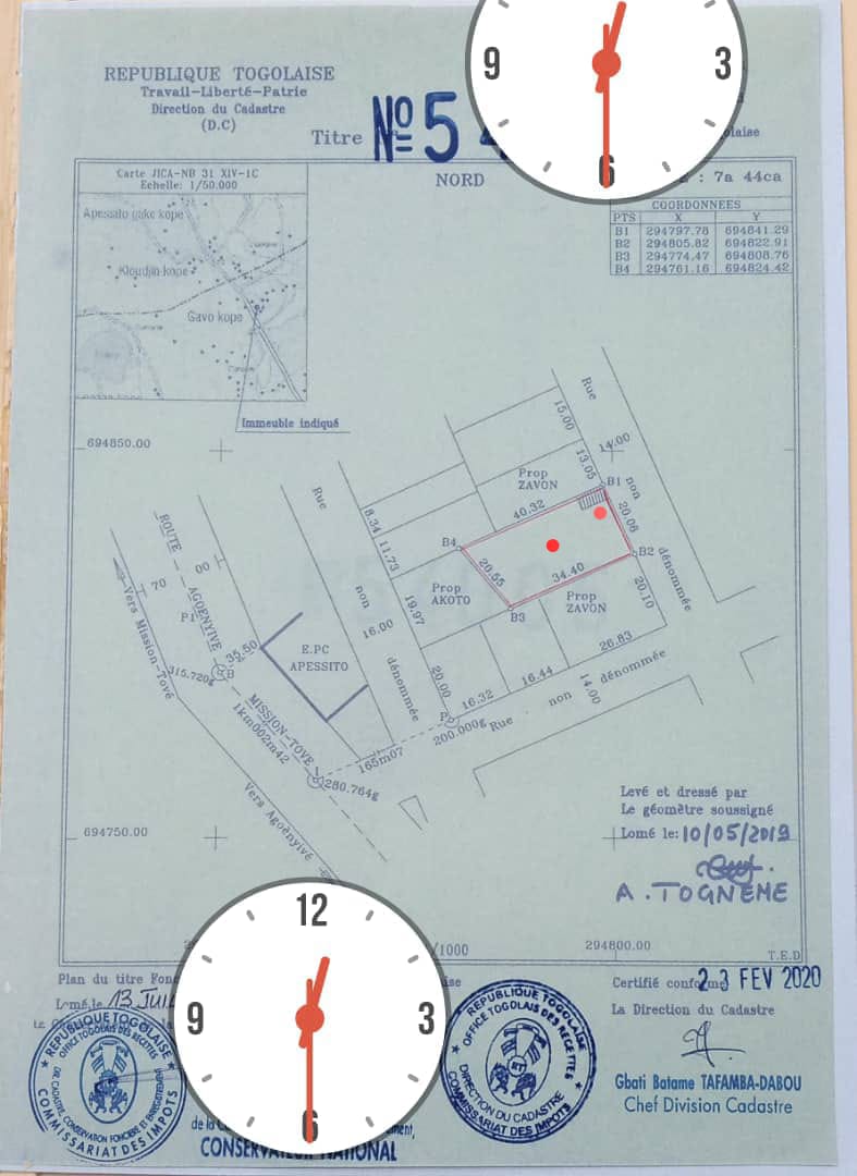 Terrain à vendre à Apessito – 25 Millions FCFA