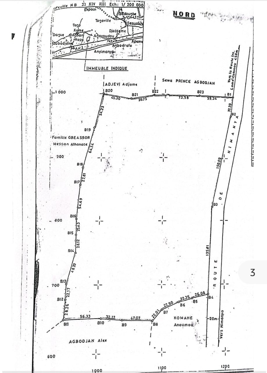 Terrain en vente à Nimagnan – 15 millions FCFA le lot