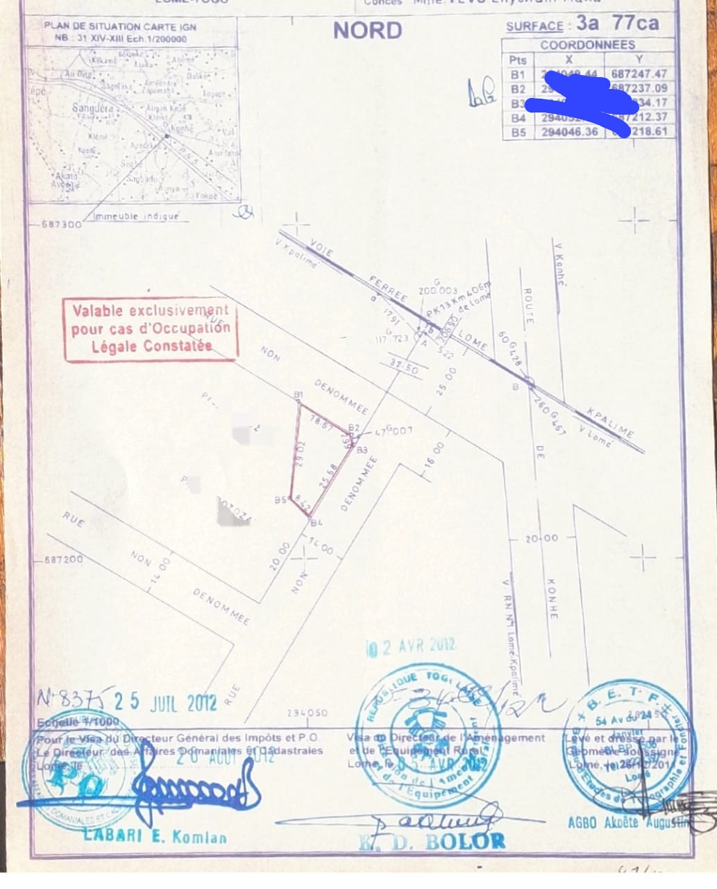 Villa 3 chambres en vente en angle de rue à Adidogomé Atigagomé – 30 millions FCFA