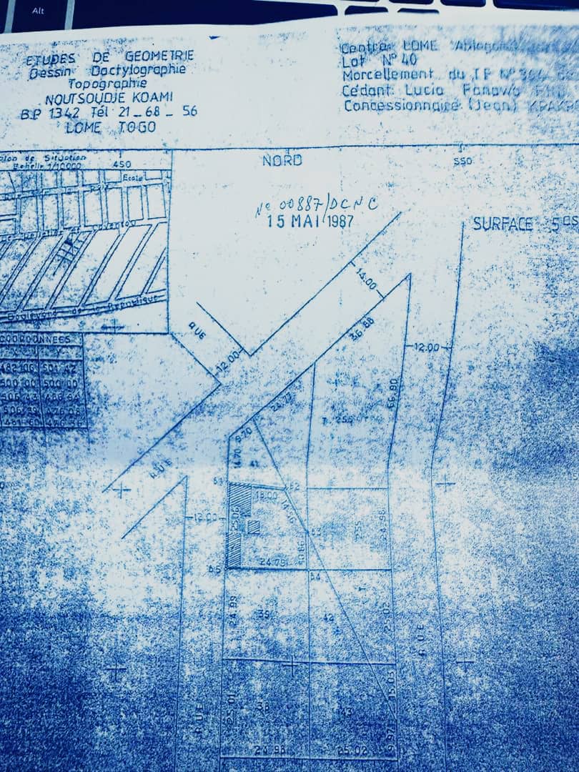 Terrain de 556 m² en vente à Ablogamé – 100 millions FCFA