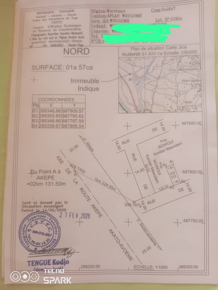Demi lot en vente à Sanguera Wougome – 4 500 000 FCFA