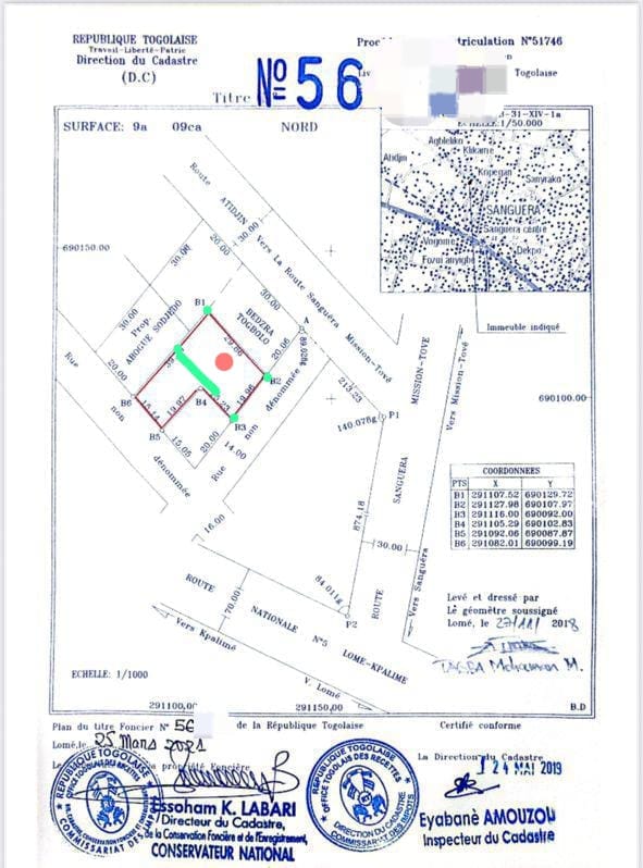 Villa duplex 5 chambres avec piscine à louer à Agbanlepedo non loin du goudron – 1 200 000 FCFA