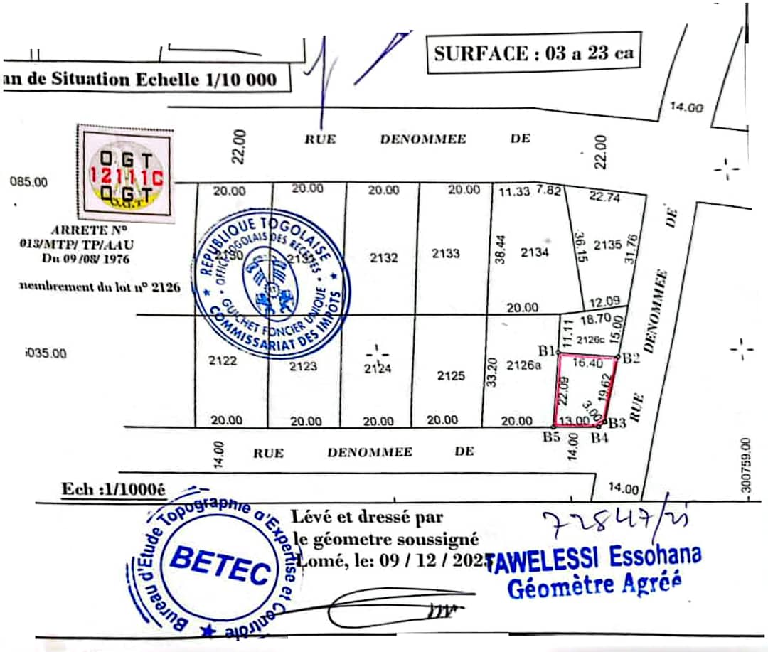 Maison de location à vendre à Agbalepedo – 30 millions FCFA
