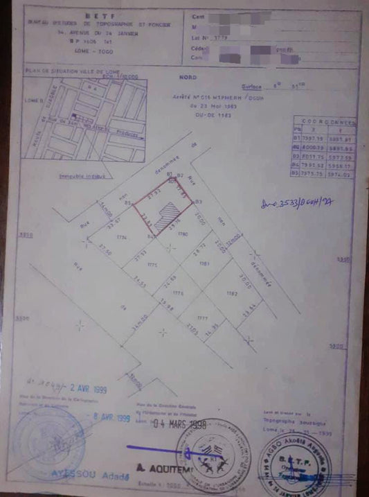 Terrain à vendre à Kégué – 70 Millions FCFA