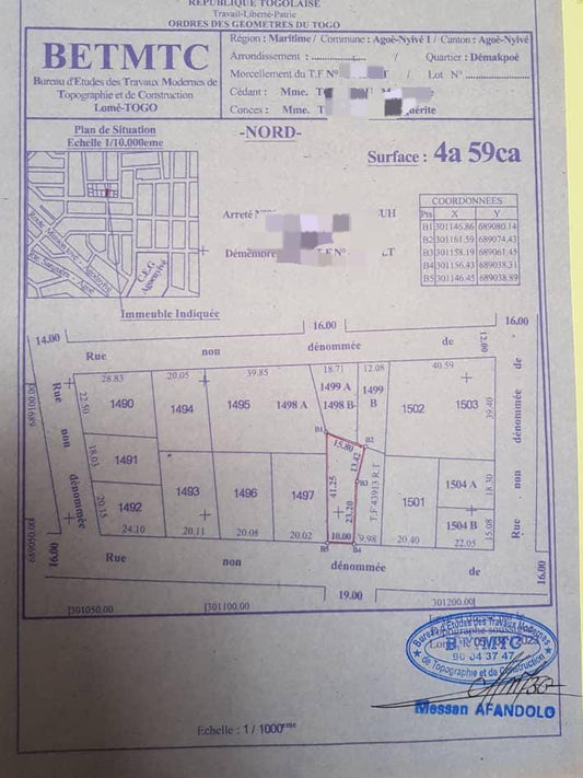 Terrain à vendre à Djidjolé – 75 Millions FCFA