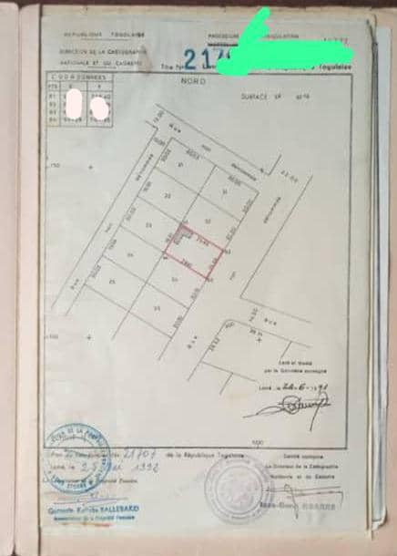 Terrain à vendre à Agbalépédo – 50 Millions FCFA
