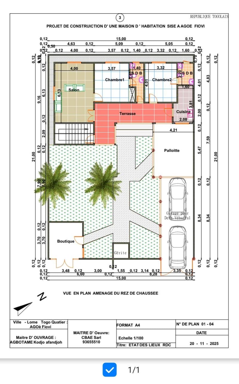 Villa inachevée sur demi lot en vente à Agoè Assiyéyé – Prix à partir de 25 millions FCFA