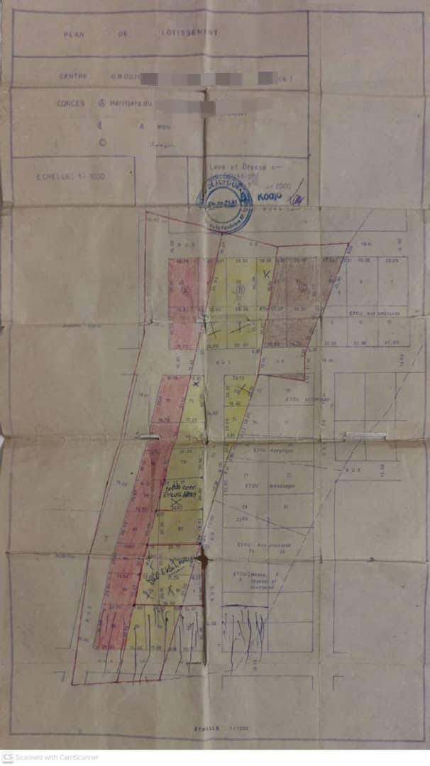 Terrain de 1132 m² en vente à Assigamé – 950 millions FCFA