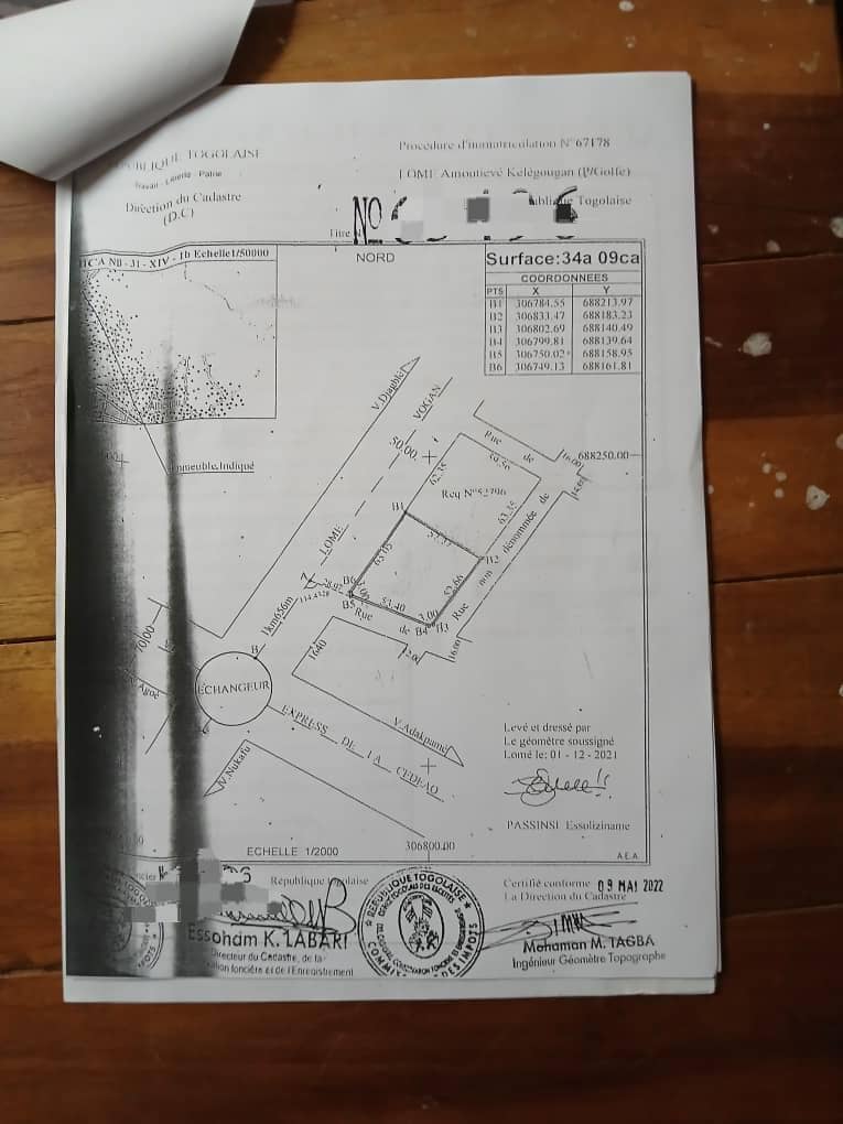 Terrain à vendre à Kégué – 40 Millions FCFA