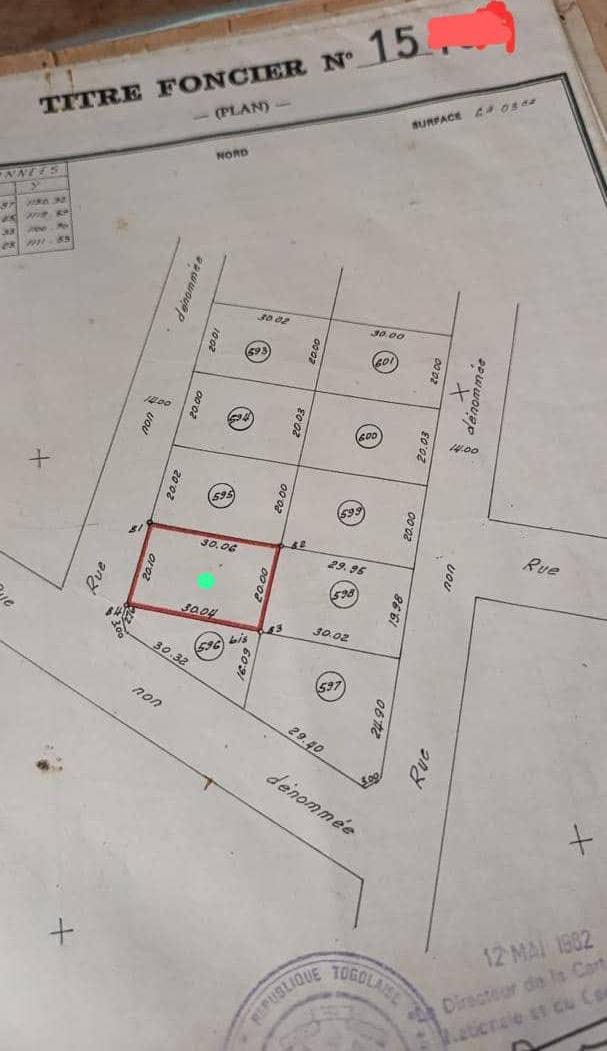 Terrain 1 lot en vente à Djidjolé – 60 millions FCFA