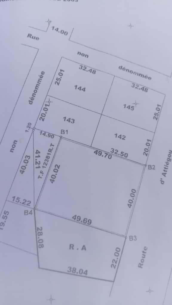 Terrain à vendre à Hedzranawoé – 50 Millions FCFA