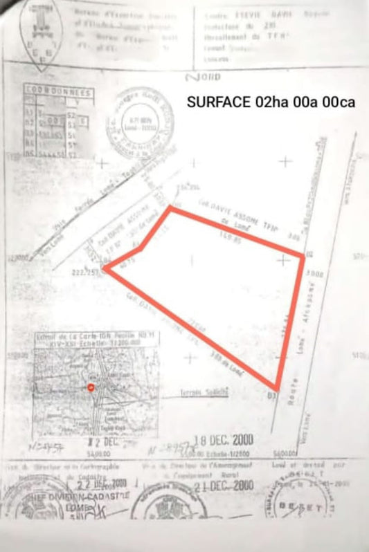 33 lots en vente en bloc en bordure de goudron RN1 à Adétikopé – 35 millions FCFA l'unité