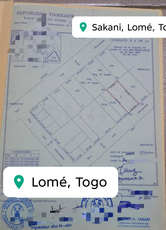 Terrain à vendre à Attiegou – 70 Millions FCFA