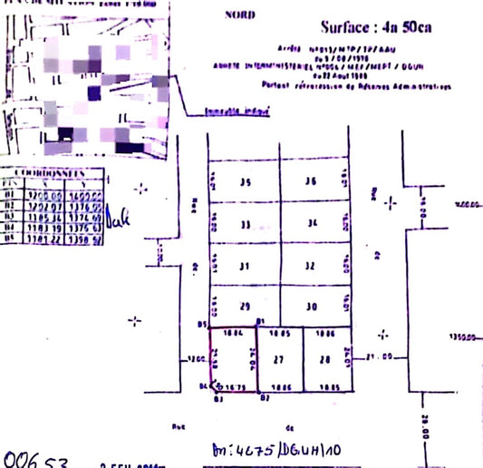 Terrain de 450 m² en vente en angle de rue à Totsi – 55 000 000 FCFA