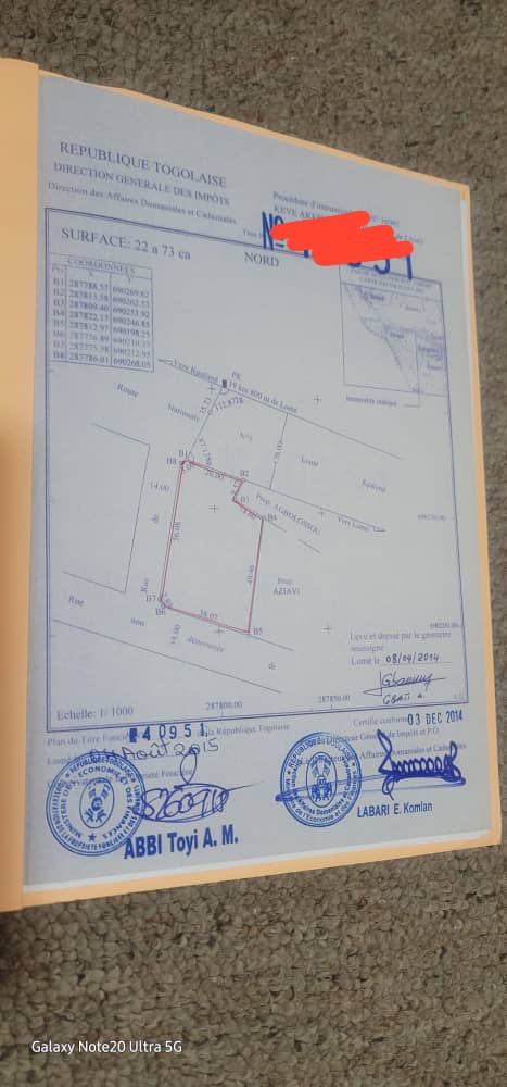 4 lots de terrain en vente à Zanguera – 85 millions FCFA