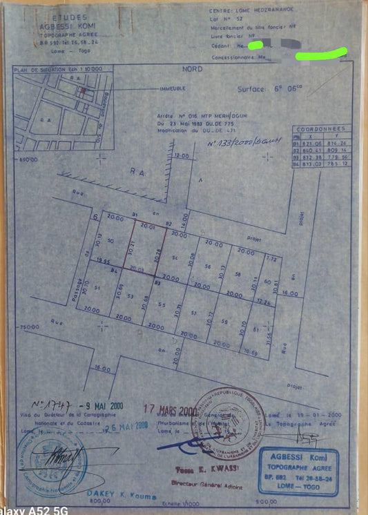 Terrain de 600 m² en vente à Hedzranawoe Sokpanou – 47 millions FCFA