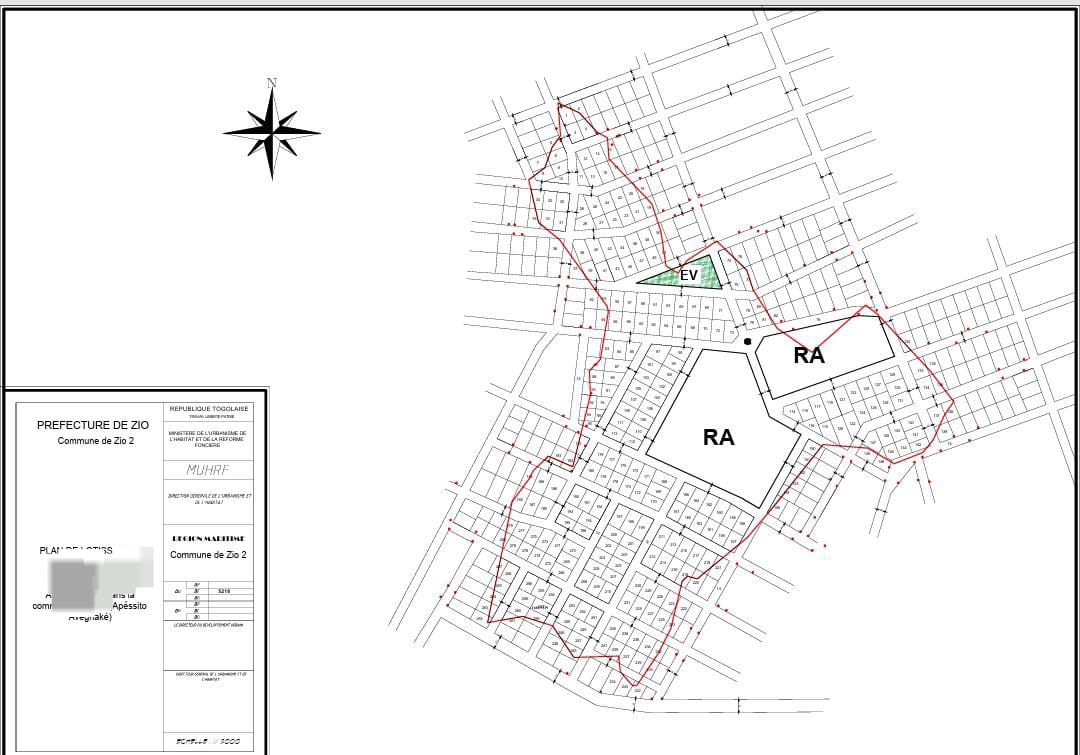Terrain à vendre à Tsévié Dédéké – 4 Millions FCFA le lot
