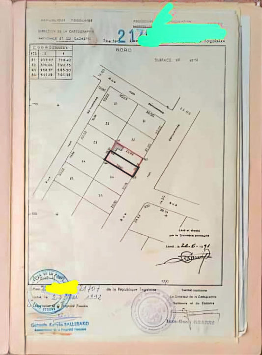 Terrain à vendre à Agoè – 46 Millions FCFA