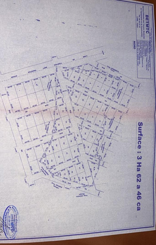 Terrain en vente à Togoville Boko Kopé – 2 500 000 FCFA le lot
