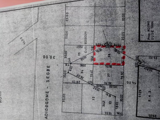Terrain à vendre à Adidogome – 27 Millions FCFA