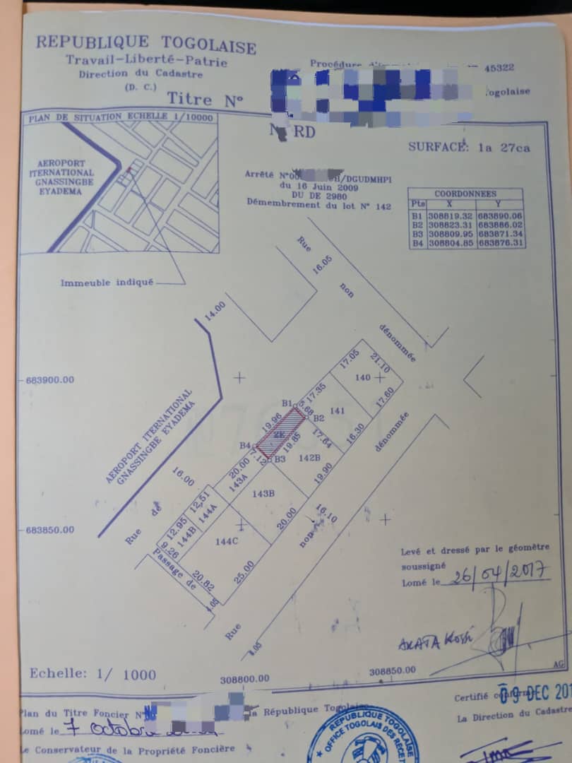 Maison à vendre à Attiégou – 50 Millions FCFA