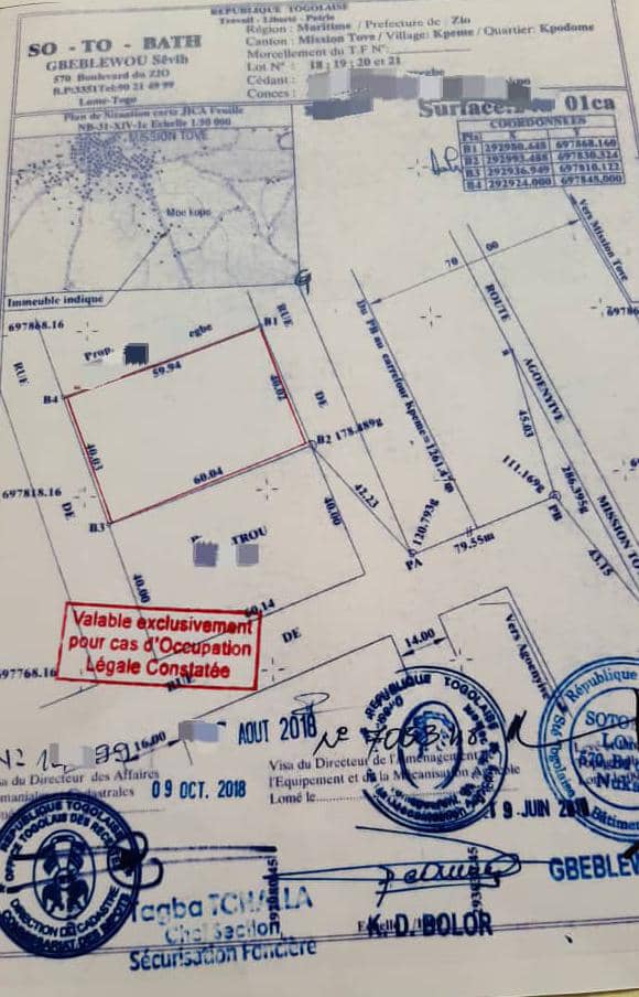 Terrain de 1 lot et ½ en vente à Apessito, quartier la Paix – 14,5 millions FCFA