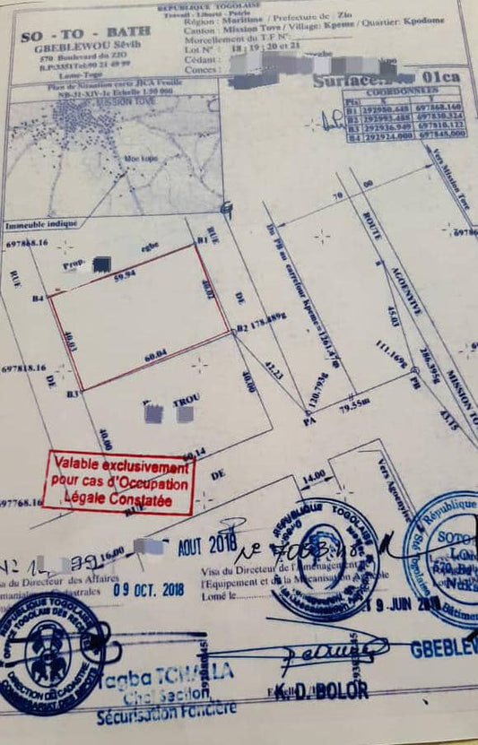 Terrain de 1 lot et ½ en vente à Apessito, quartier la Paix – 14,5 millions FCFA