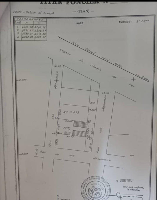 Terrain de 750 m² en vente à Nukafu – 110 millions FCFA