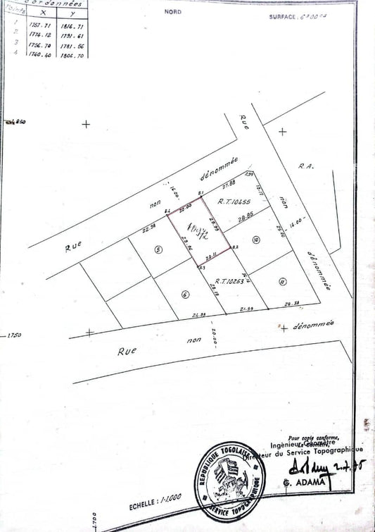Terrain 1 lot en vente à Klikamé Attikoumé - 60 millions FCFA