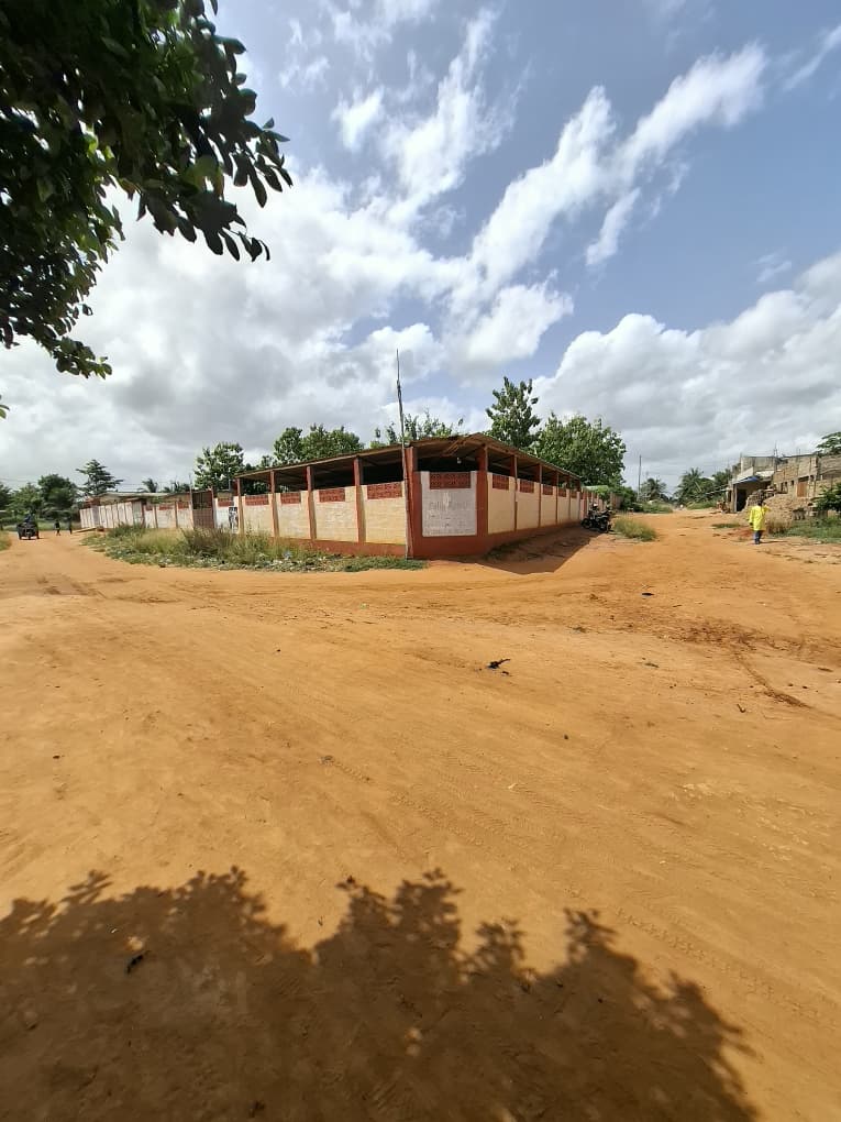 Terrain clôturé en angle de rue en vente à Ségbé Klémé Kpodji – 21.000.000 FCFA
