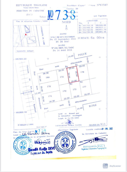 Terrain à vendre à Klikamé – 52 Millions FCFA