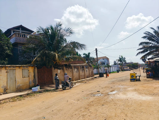 Demi lot en vente à Kegué, proche de l'école américaine et à 200m du goudron – 25 millions FCFA