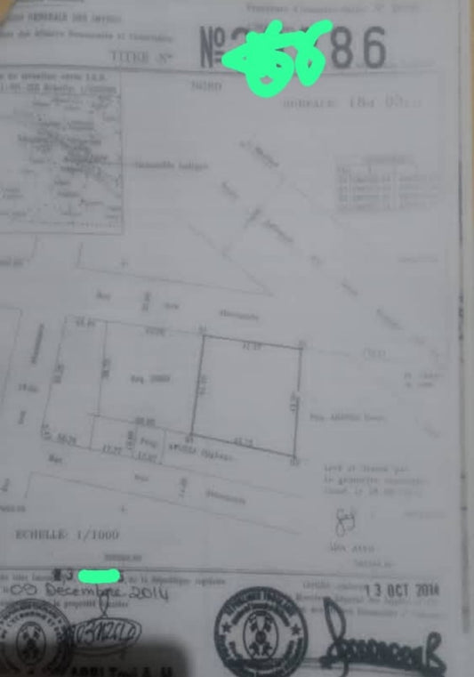 Terrain de 1 lot en vente à Lomé – 36 millions FCFA