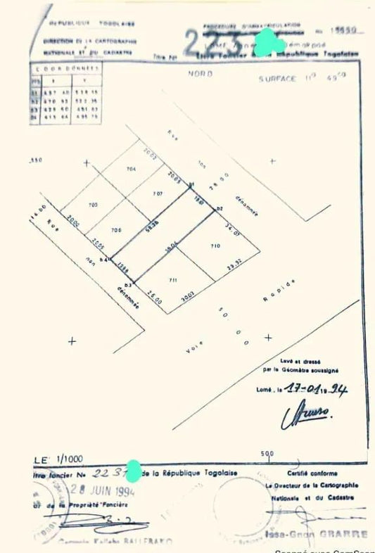 Immeuble à vendre à Agoè Assiyéyé – 260 millions FCFA