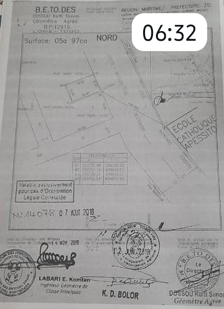 Terrain 1 lot en vente à Apessito – 45 millions FCFA