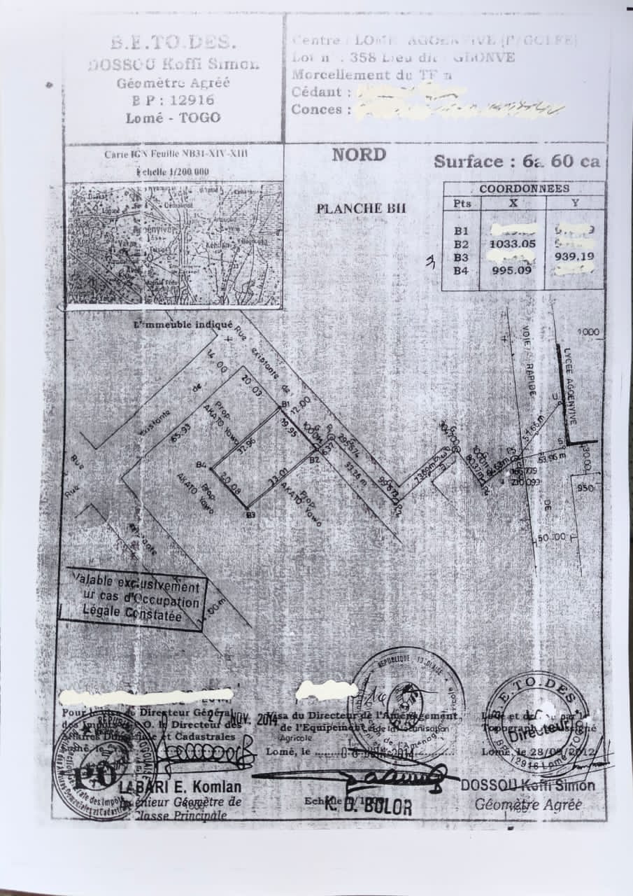 Maison à vendre sur ½ lot à Agoè 2 Lions – 35 millions FCFA