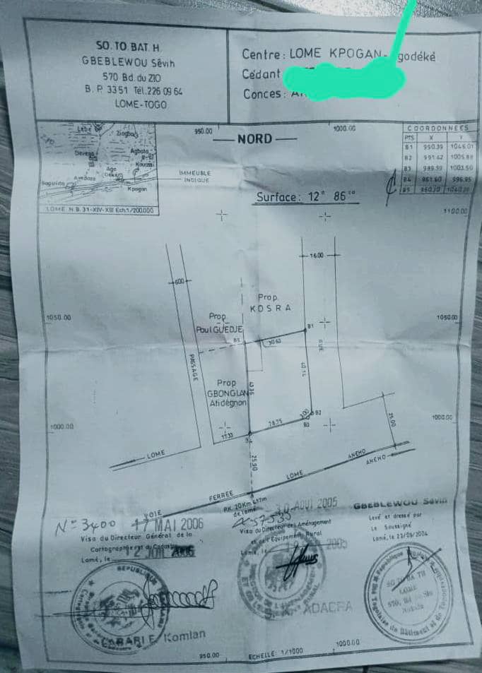 Terrain de plus de 2 lots en vente à Kpogan Agodeke – 50 millions FCFA