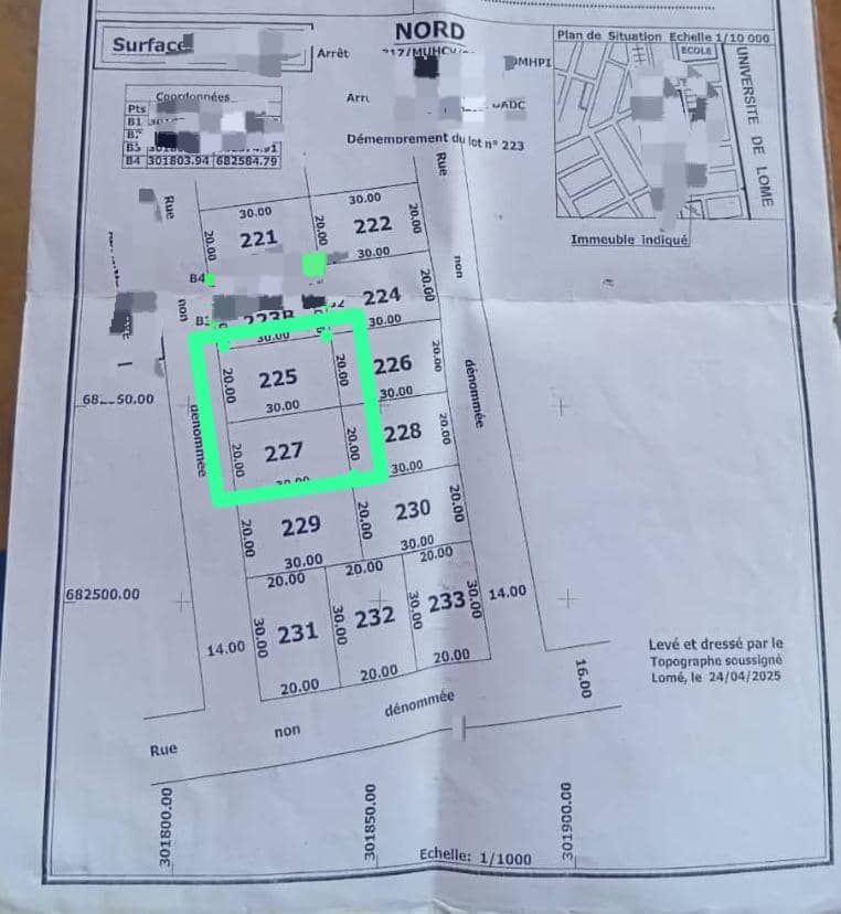 Terrain à vendre à Klikamé – 100 Millions FCFA