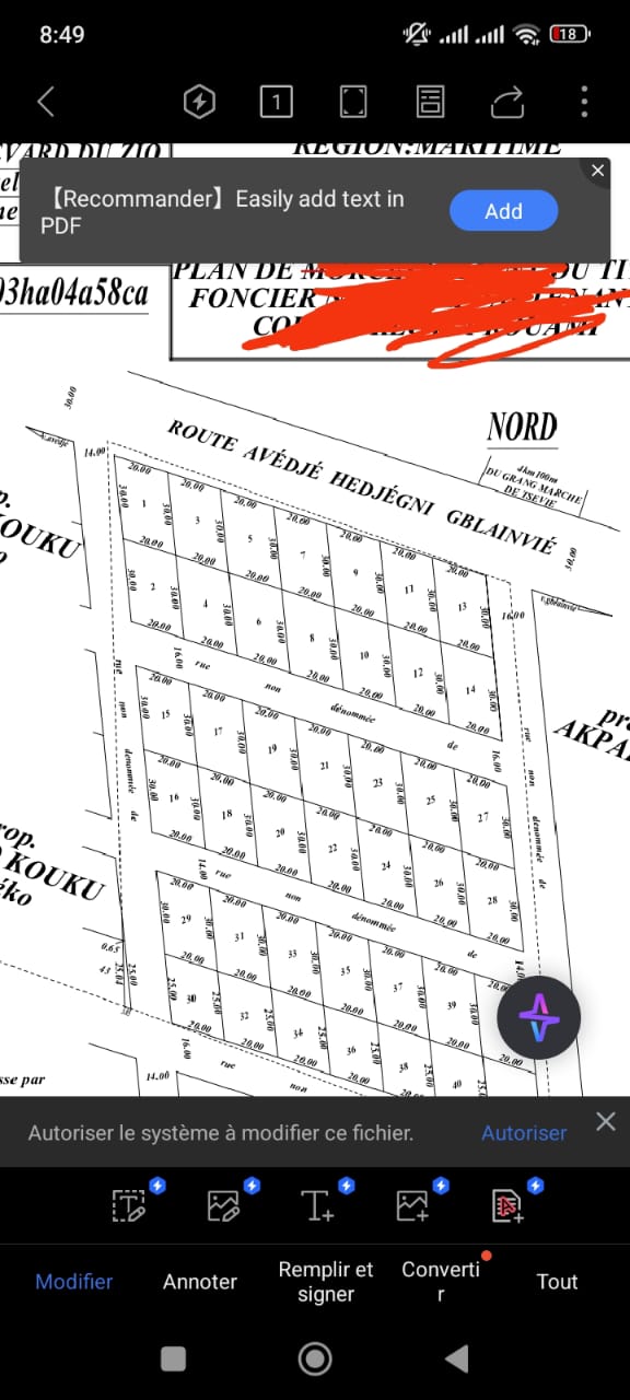 Lots en vente à Tsevié Gblinvié – 3 millions FCFA le lot