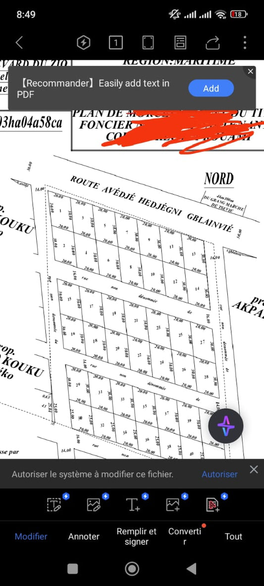Lots en vente à Tsevié Gblinvié – 3 millions FCFA le lot
