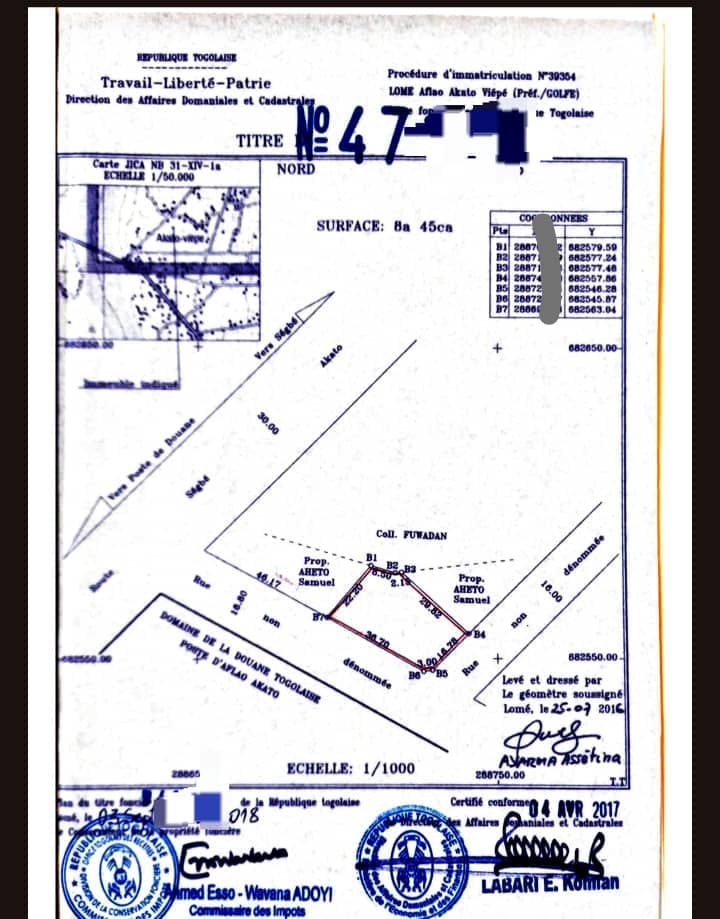Terrain à vendre à Akato Viepé - 6 millions FCFA