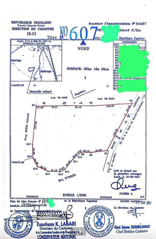 Terrain à vendre à Adetikopé – 12.5 Millions FCFA le lot