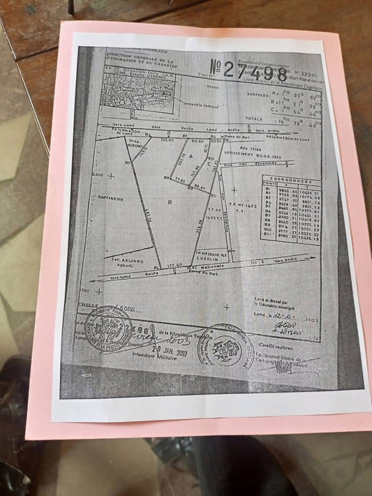 TERRAIN STRATÉGIQUE À VENDRE – ZONE PORTUAIRE, BAGUIDA LUXOLIN